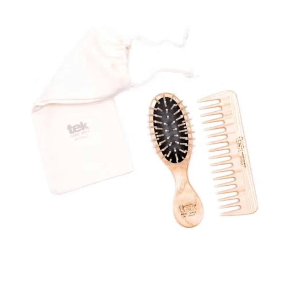 Tek Kit da Borsetta con Custodia in Cotone, Naturale