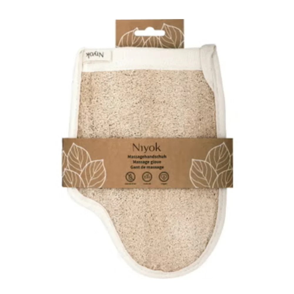 Niyok Guanto da Massaggio Sisal lavorato