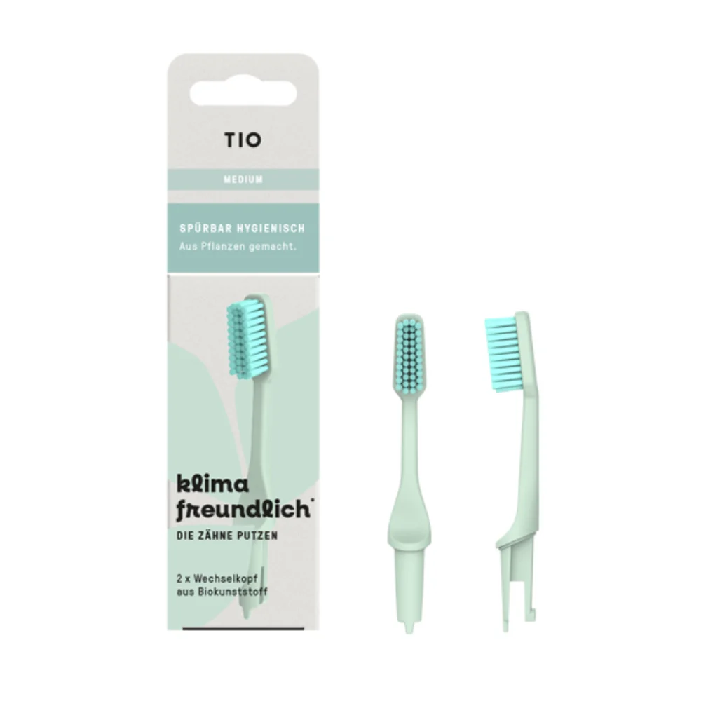Tio TIOBRUSH Testina di Ricambio Medium, 2 pezzi