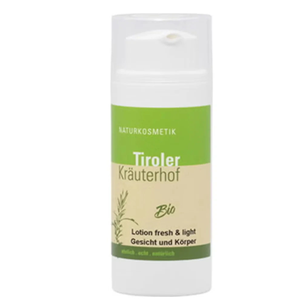 Tiroler kräuterhof Lozione Bio “fresh & light” per Viso e Corpo, 100 ml