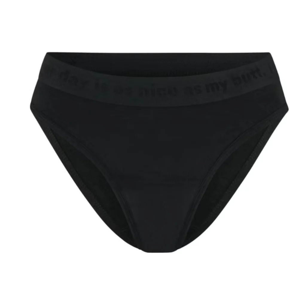The female company Mutande Mestruali - Slip Cotone Basic Nero Extra Forte, 40