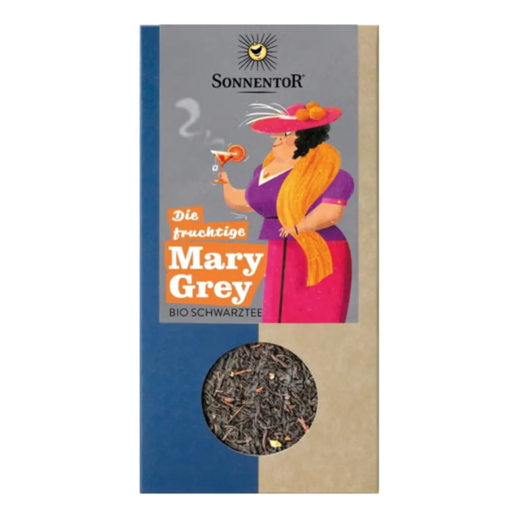 Sonnentor Tè Nero Bio - Mary Grey - Il Fruttato, sfuso (90 g)