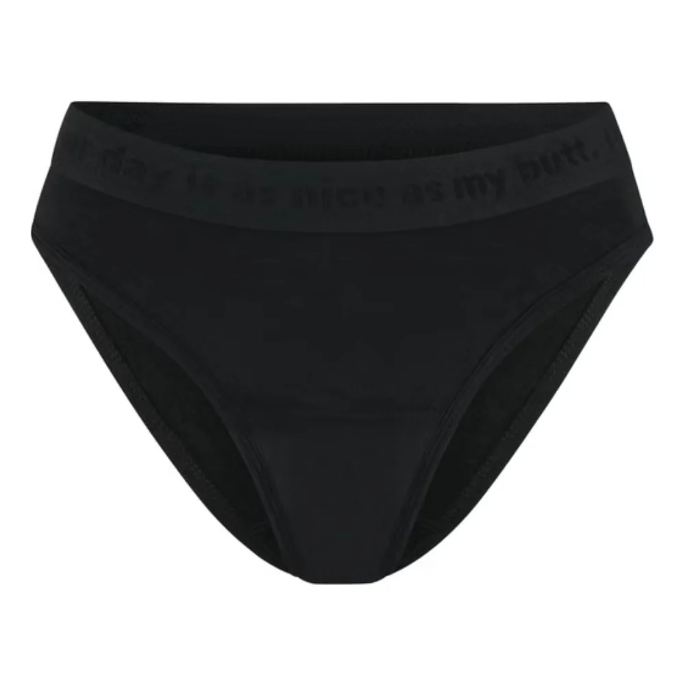 The female company Mutande Mestruali - Slip Cotone Basic Nero Ultra Forte, 32