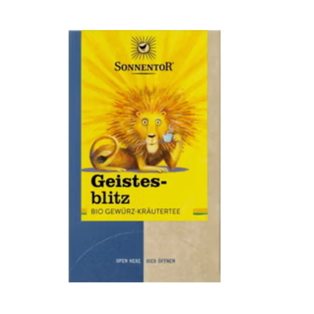 Sonnentor Tisana Bio - Lampo di Genio, 18 bustine a doppia camera (32,40 g)