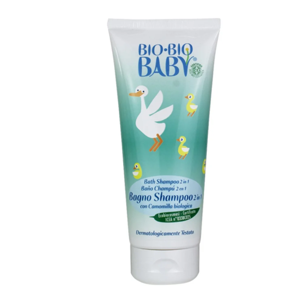 Pilogen Bio-Bio Baby Bagno Shampoo 2in1 con Camomilla , 200 ml