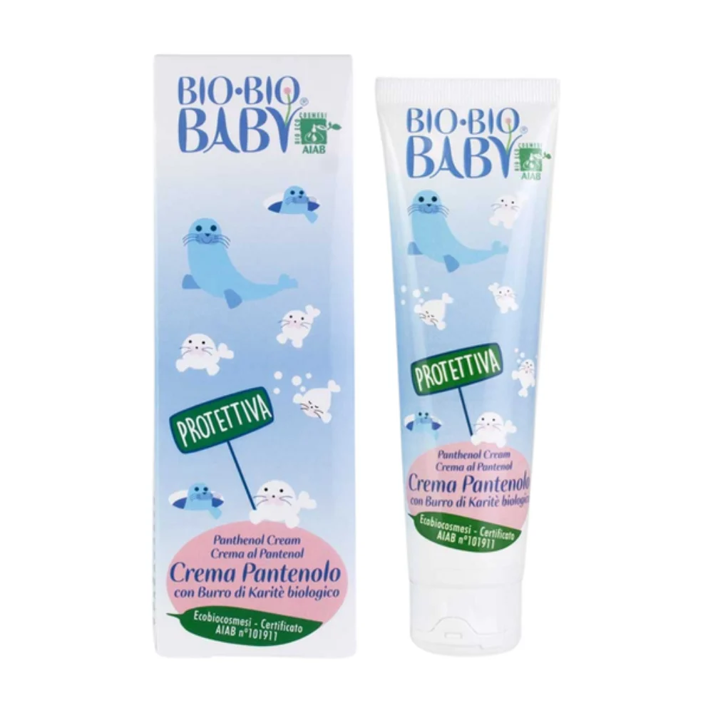 Pilogen Bio-Bio Baby Crema Protettiva al Pantenolo, 100 ml