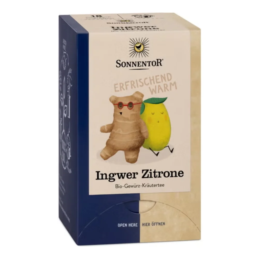 Sonnentor Tisana Zenzero e Limone, Bustine, 18 pezzi (32,40 g)