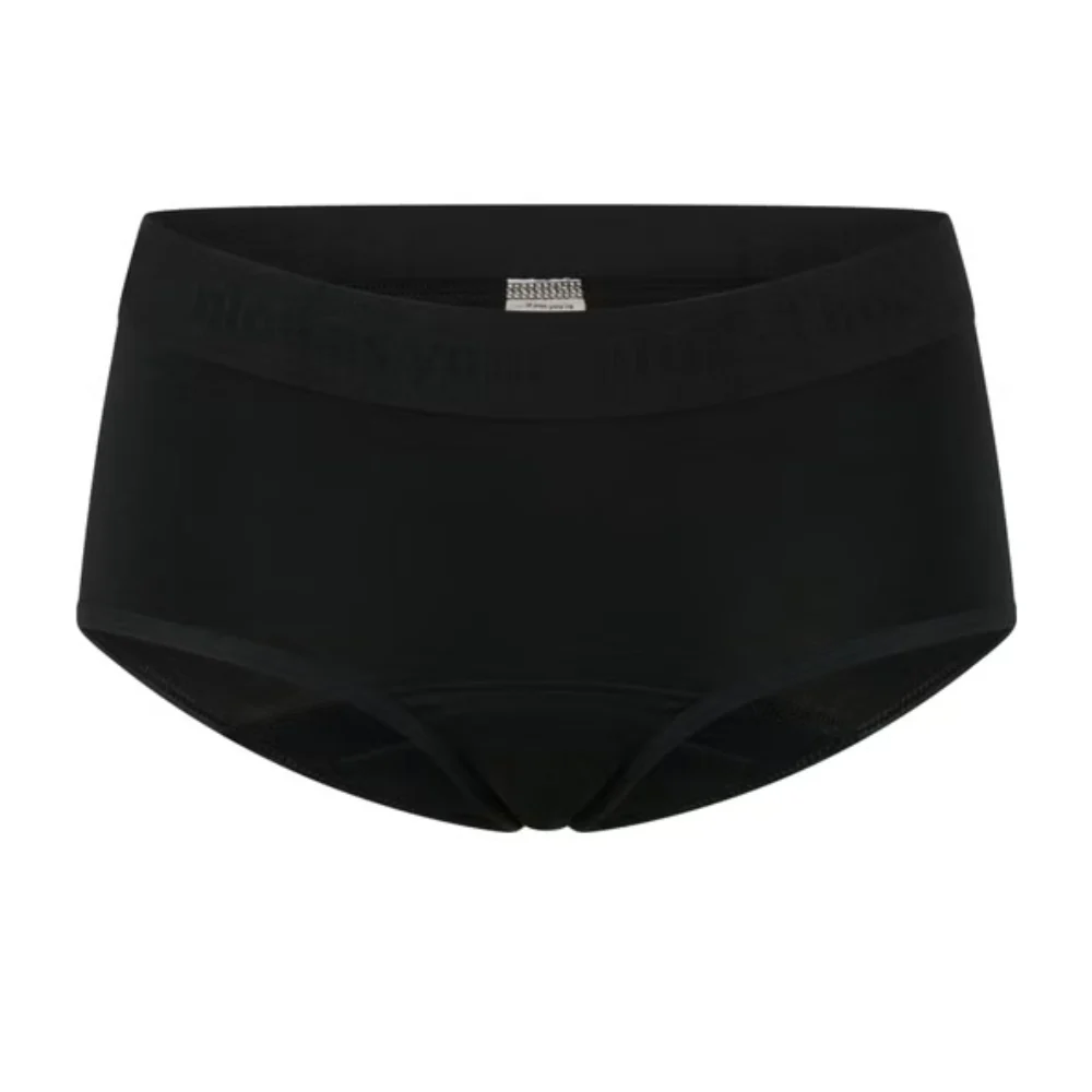 The female company Mutande Mestruali Hipster Cotton Basic Nero Ultra Forte, 50