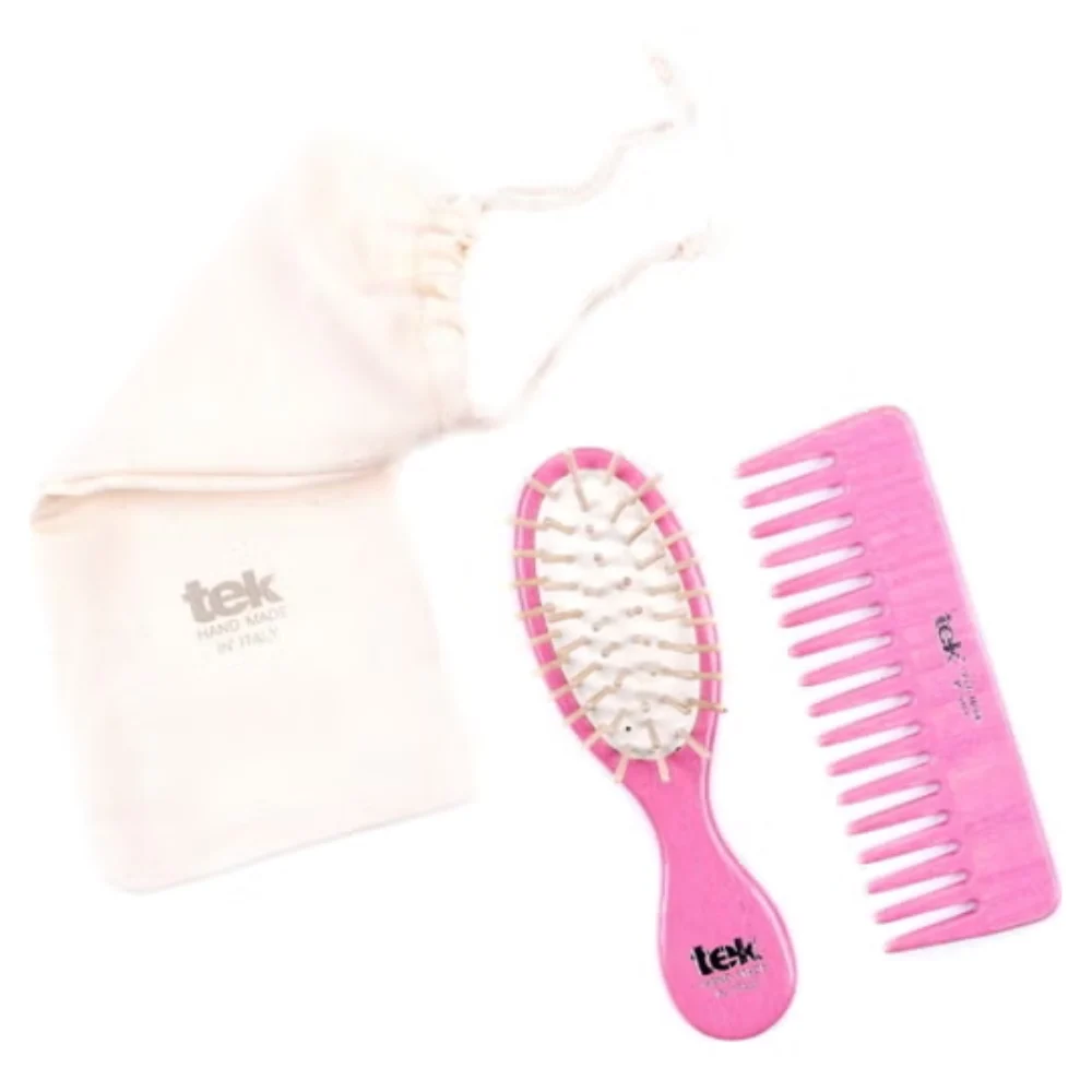 Tek Kit da Borsetta con Custodia in Cotone, Rosa