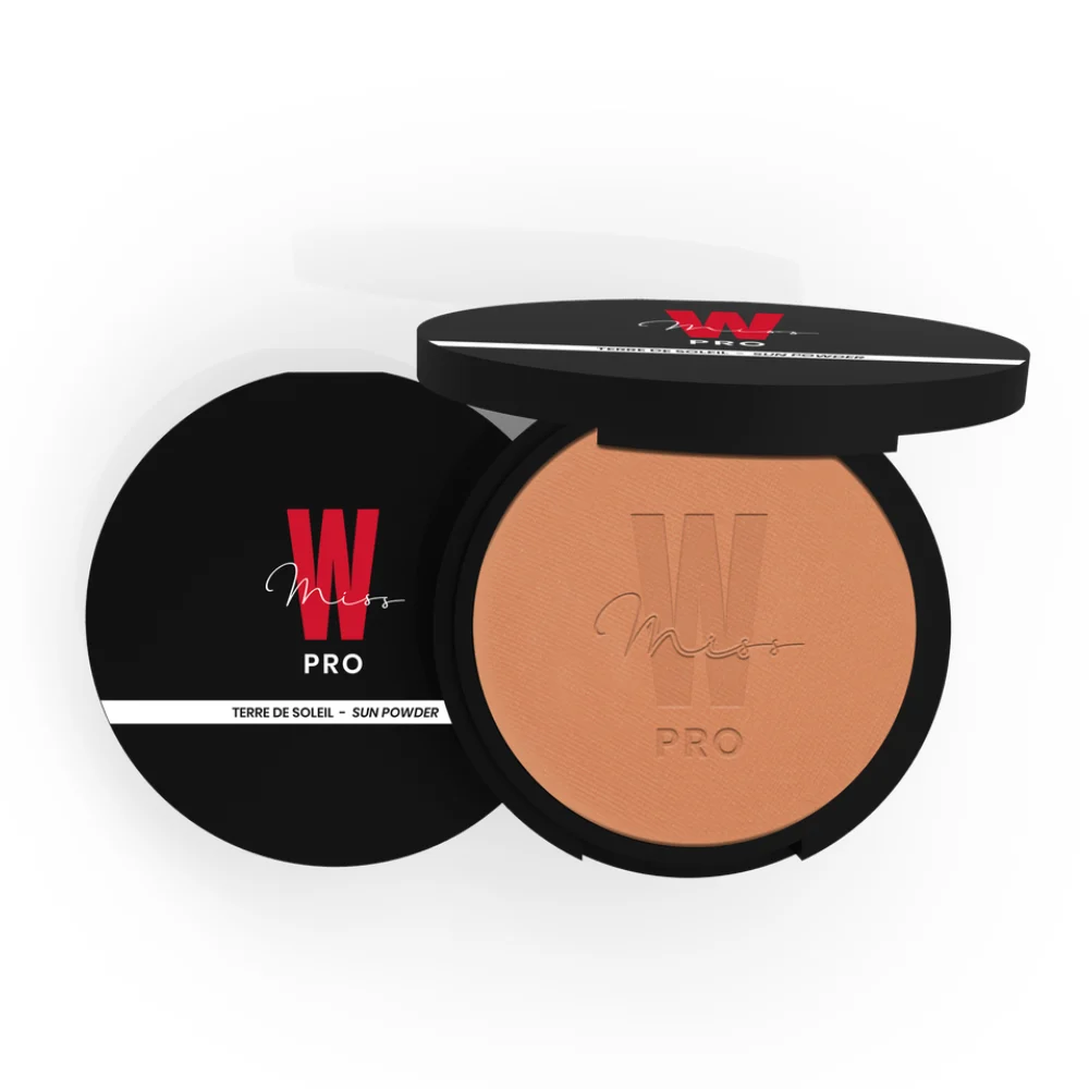 Miss w pro Sun bronzer in polvere, 02 Golden Beige (8 g)