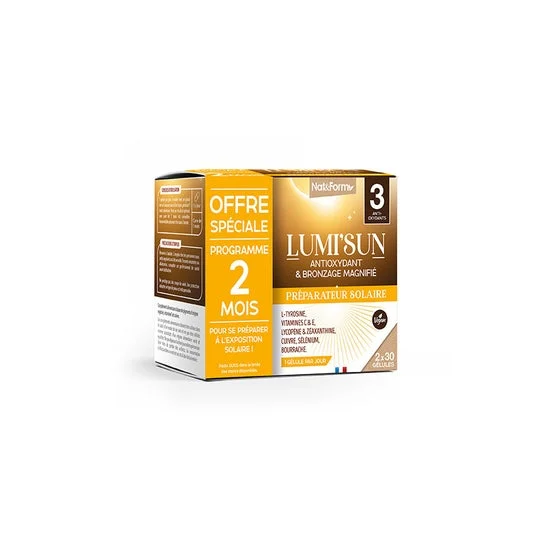 Nat&Form Pack Lumisun Preparador Solar 2x30 Perlas
