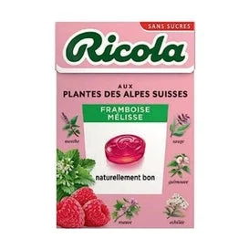 Ricola Caramelo Frambuesa Melisa Sin Azúcar 50g