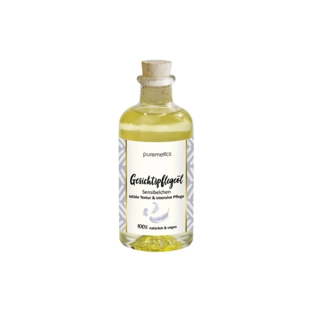 Puremetics Olio Viso per Pelli Sensibili, 90 ml