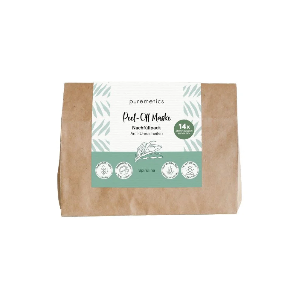 Puremetics Maschera Peel-Off Anti-Imperfezioni, Confezione di ricarica (130 g)