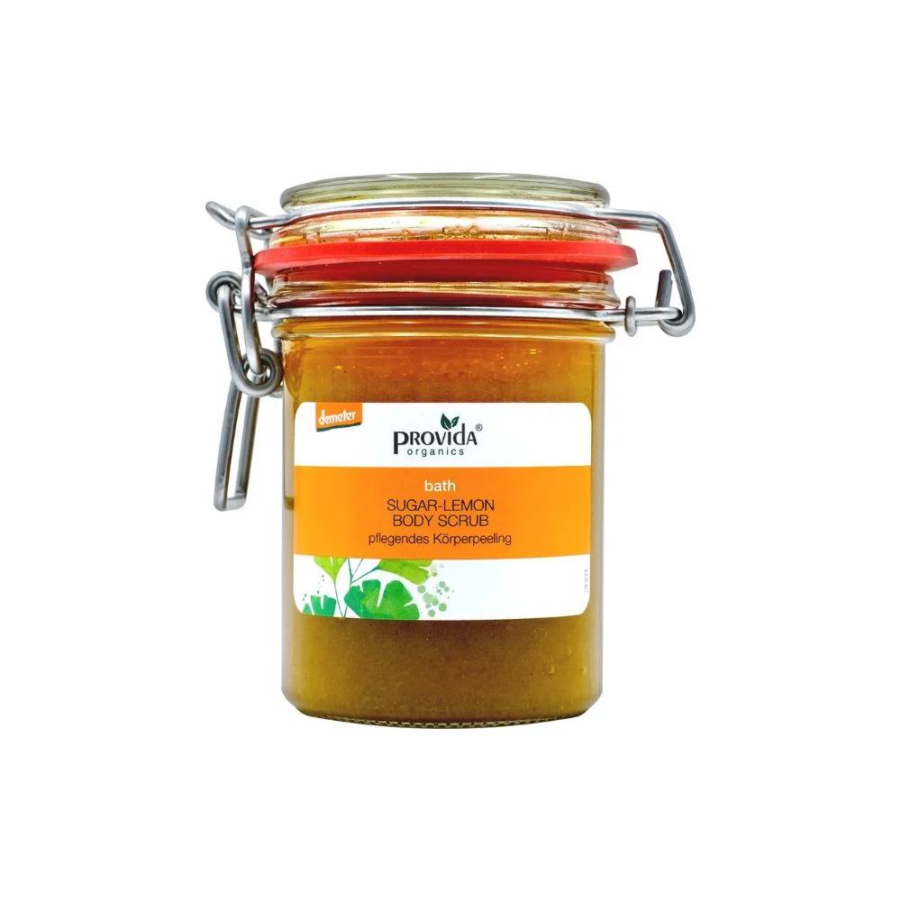 Provida organics Scrub corpo al limone e zucchero, 230 g