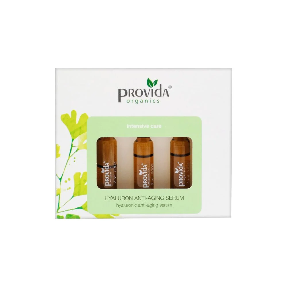 Provida organics Fiale Anti Invecchiamento all'Acido Ialuronico, 6 ml