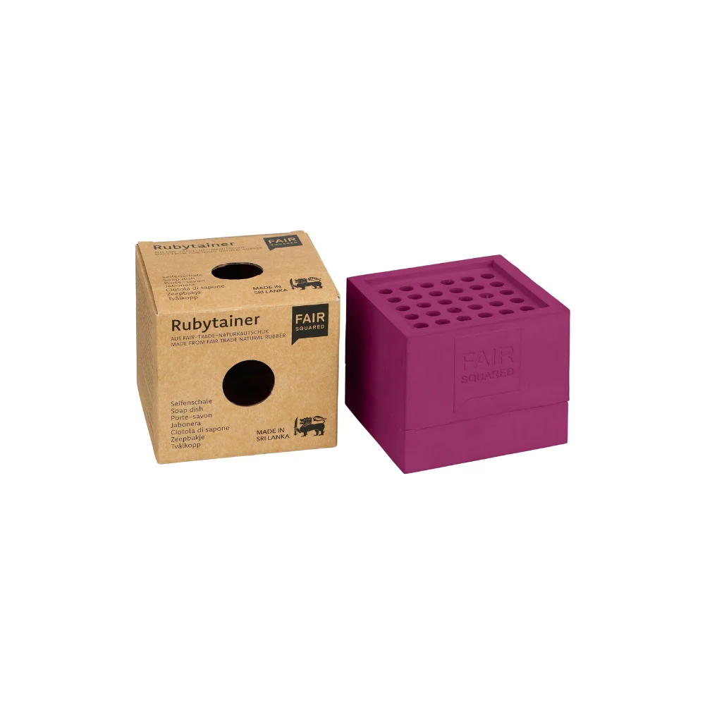 Fair squared Rubytainer Porta sapone viola scuro