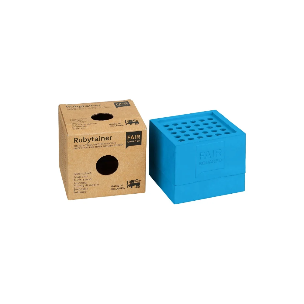 Fair squared Rubytainer Porta sapone Petrol