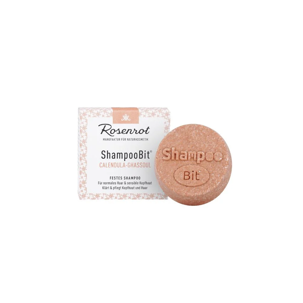 Rosenrot ShampooBit® Shampoo Solido Calendula e Ghassoul, 60 g