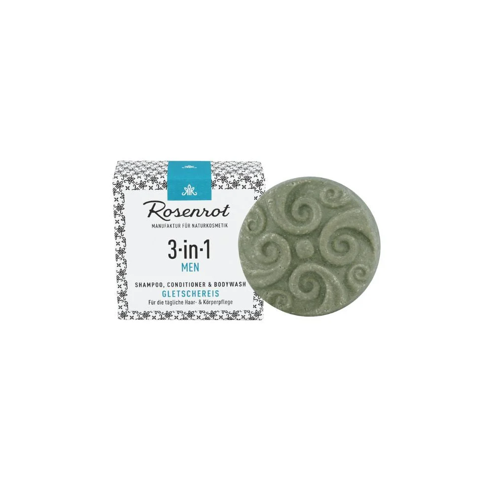 Rosenrot ShampooBit® UOMO Trattamento Solido 3in1 "Freschezza Glaciale