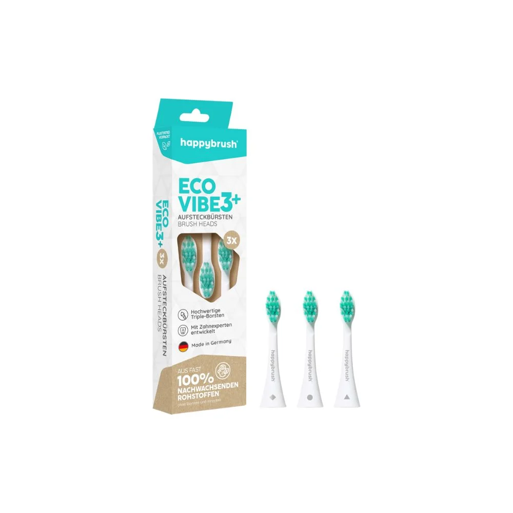 happybrush Eco VIBE 3+ - Bianco Testine