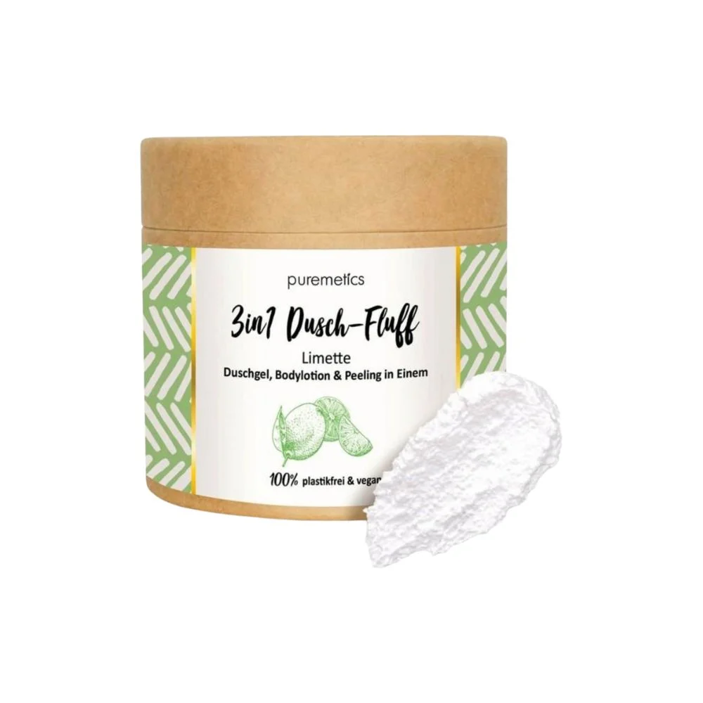 Puremetics 3in1 Doccia Soffice con Peeling Salino, lime (250 g)