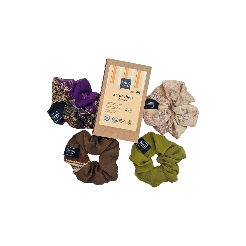 Fair squared Elastici per capelli Set 4 pezzi