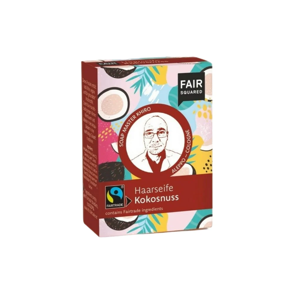 Fair squared Fairtrade Sapone per capelli al cocco Edizione Anniversario 80 g