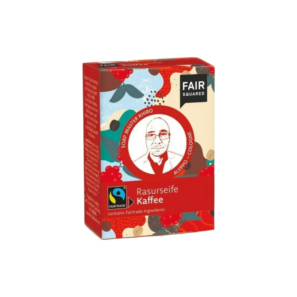 Fair squared Fairtrade Sapone da barba al caffè Edizione Anniversario 80 g