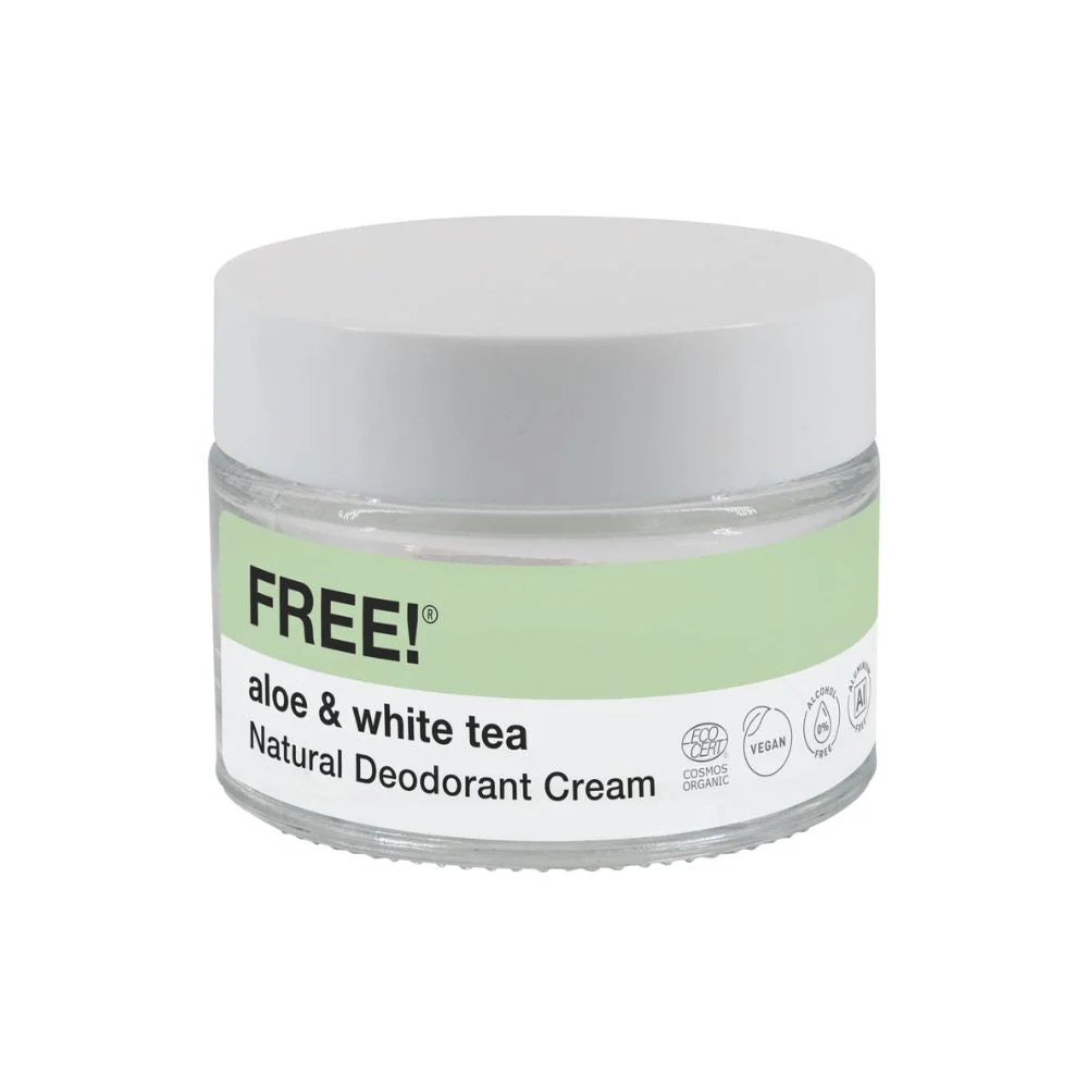 Free! organics Crema Deodorante Naturale Aloe & Tè Bianco 50 g