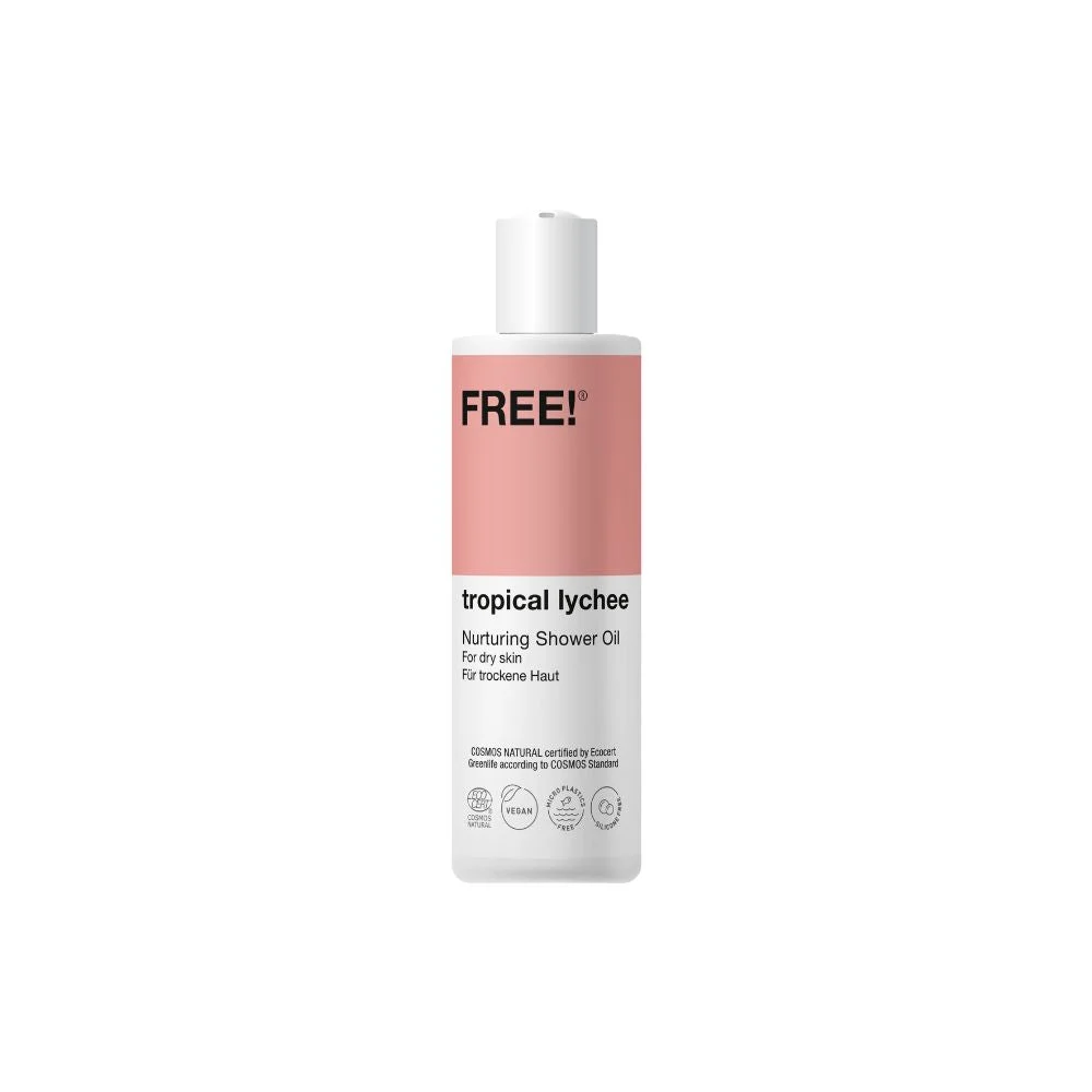 Free! organics Olio Doccia Nutriente Tropicale Litchi 150 ml