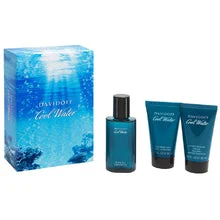 Davidoff Cool Water Man Confezione regalo eau de toilette 40 ml, gel doccia 50 ml e balsamo dopobarba rinfrescante 50 ml