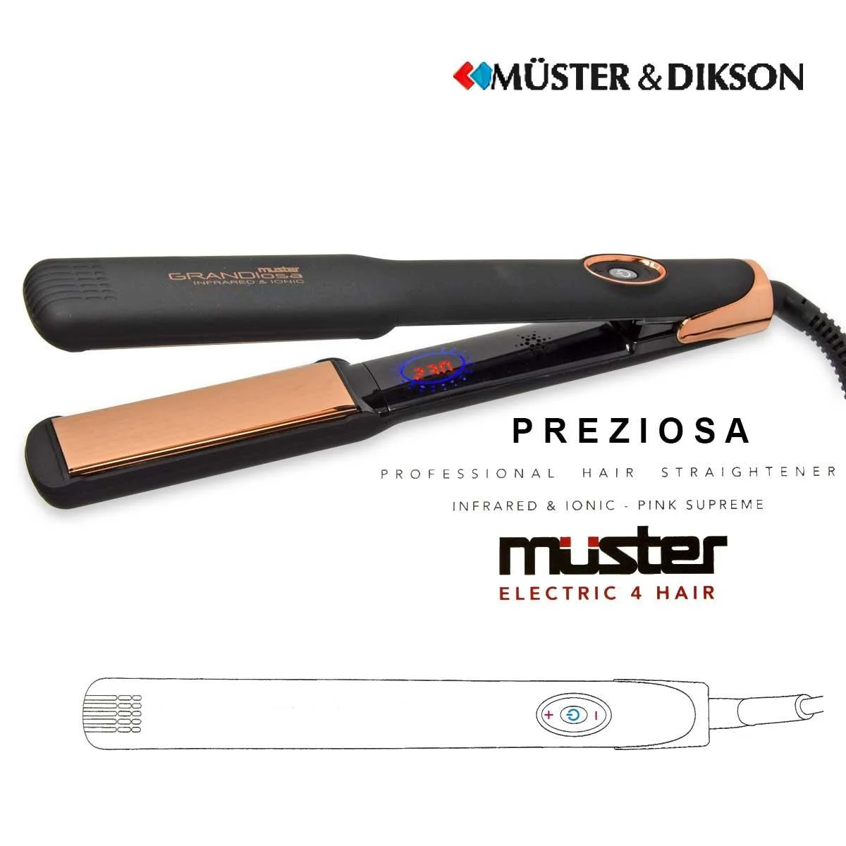 Muster piastra stirante "preziosa"