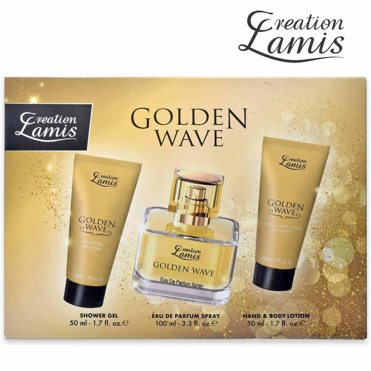 Creation lamis cofanetto golden wave donna 3 pezzi