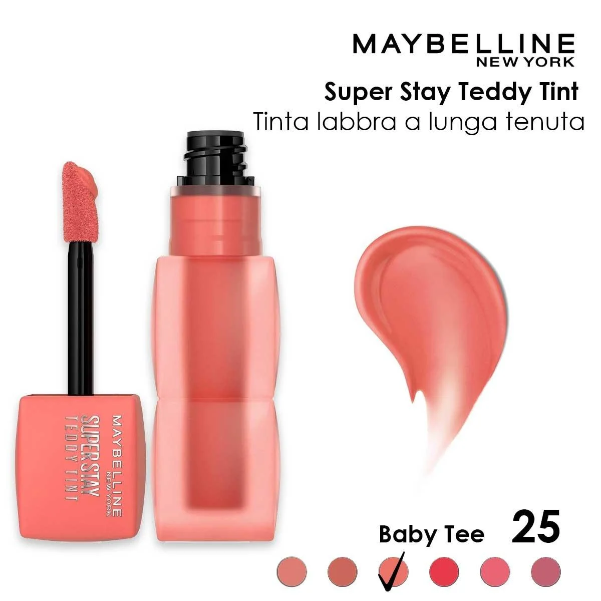 Maybelline tinta Teddy tinta labbra effetto opaco vellutato 25