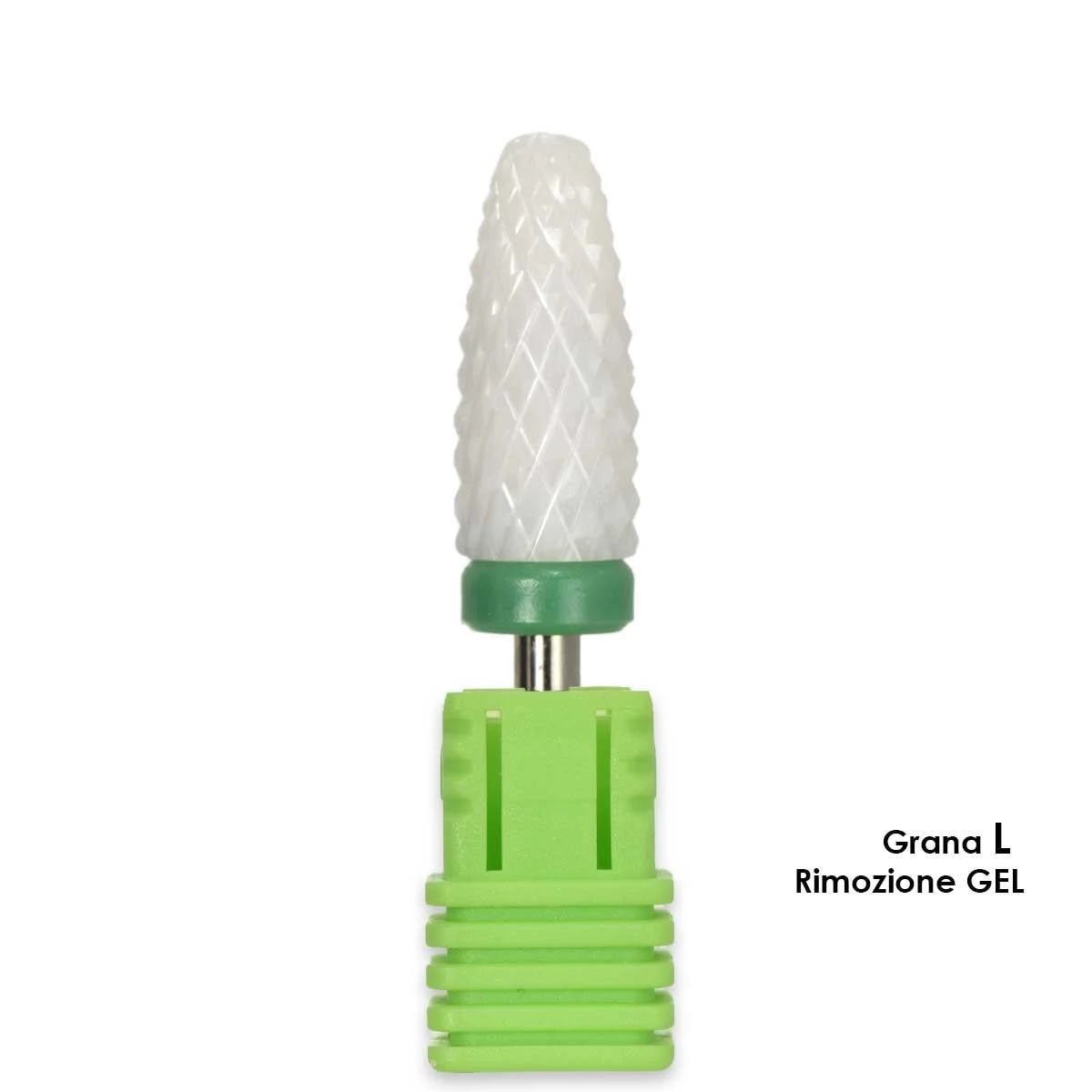 Melcap punta fresa ceramica forma shark grana l per rimozione gel