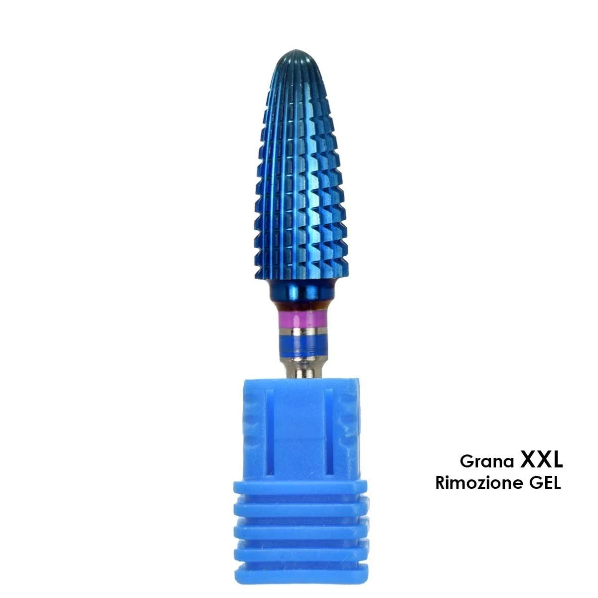 Melcap punta fresa tungsteno forma shark grana xxl per rimozione gel