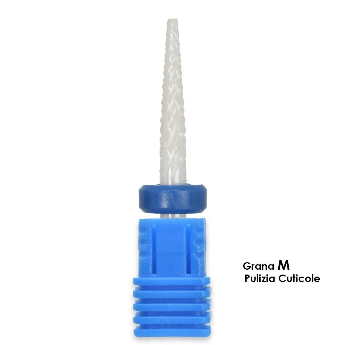 Melcap punta fresa ceramica forma spillo grana m per pulizia cuticole
