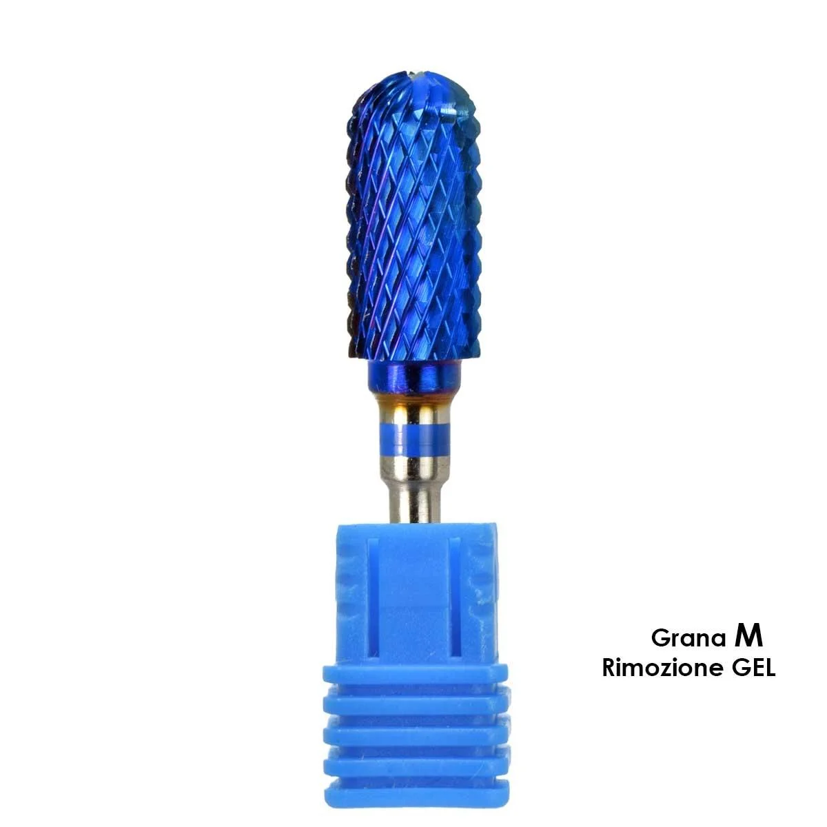 Melcap punta fresa tungsteno forma cilindro grana m per la rimozione gel