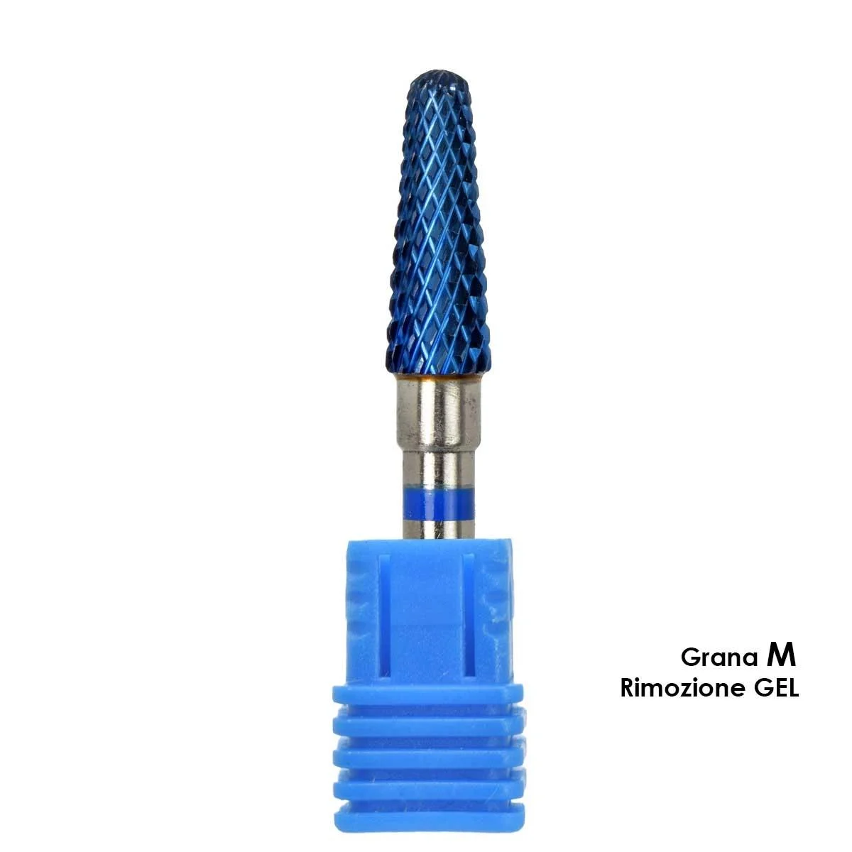 Melcap punta fresa tungsteno forma cono grana m per rimozione gel