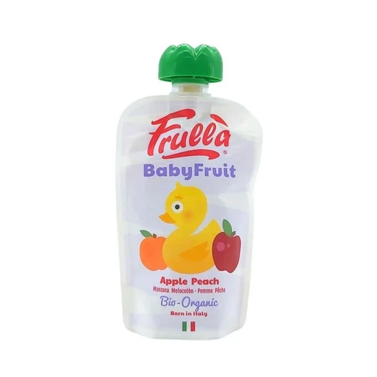 Frulla Babyfruit Manzana Melocotón Puré Bio 100g