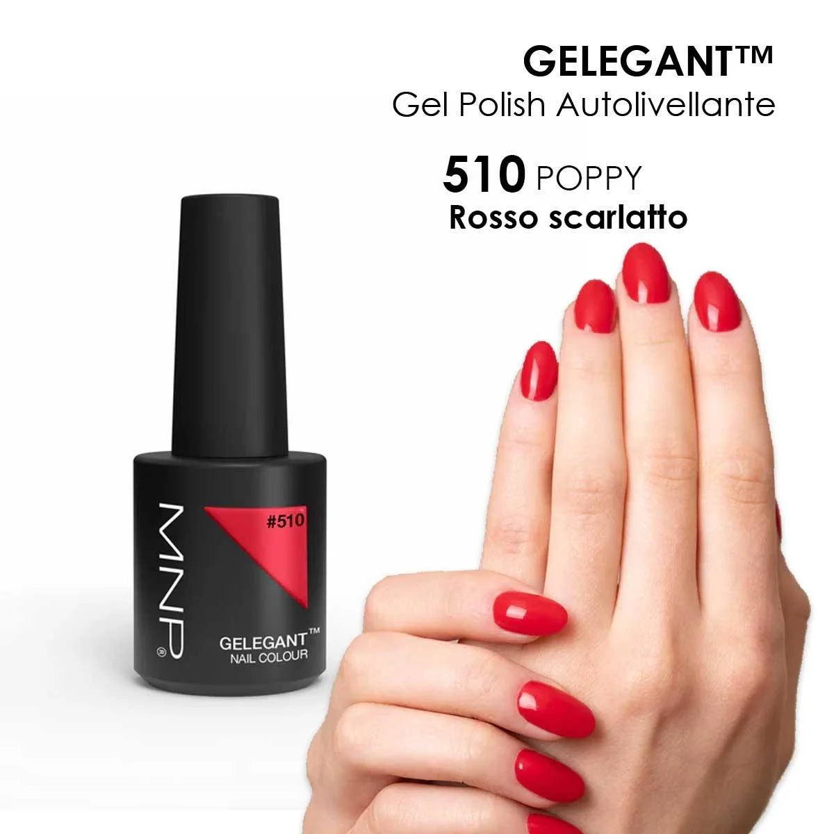 MNP MESAUDA GELEGANT Smalto in gel 8ml 510Poppy