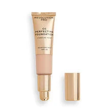 Makeup Revolution PRO CC Perfecting Fondotinta SPF 30 - Trucco multifunzionale per pelli secche e miste 26 ml F0.5