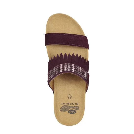 Scholl Amberly Suede + Strass Women Plum 40 1 Paio
