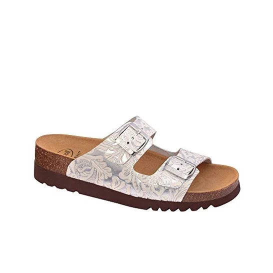 Scholl Regina Sandalo Bianco Argento Taglia 41 1ut