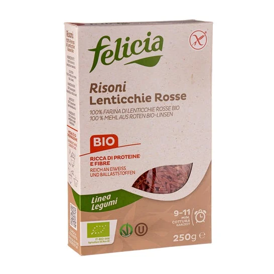 Felicia Bio Risoni Lenticchie Rosse 250g