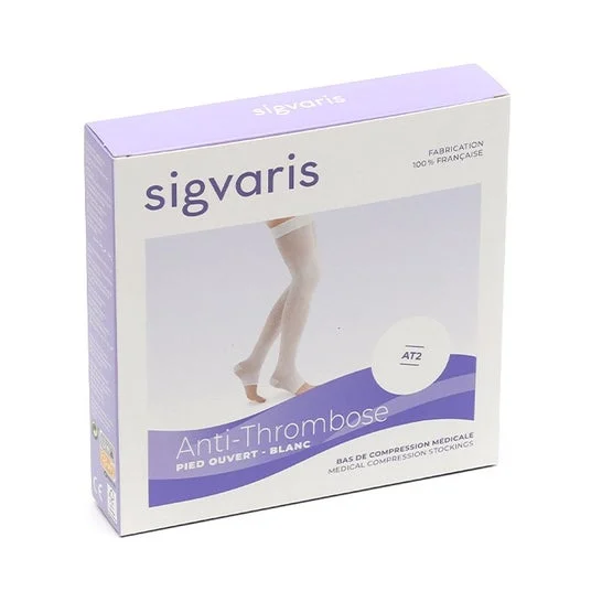 Sigvaris AT2 Calze Autofix PA Bianco N3 1 Paio