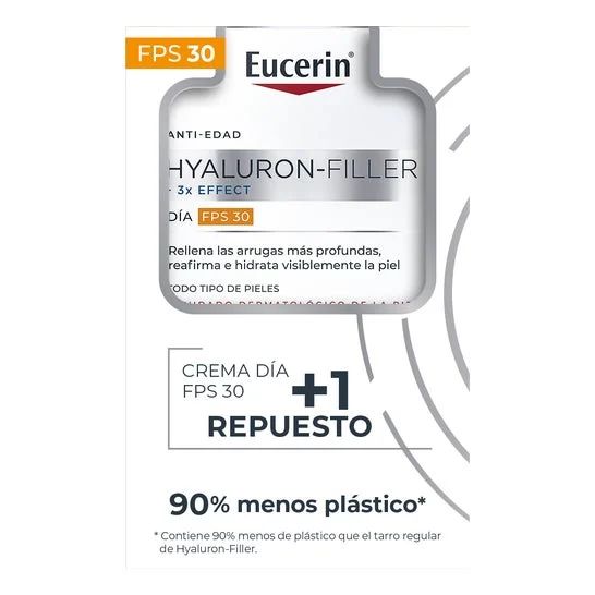 Eucerin Antiedad Hyaluron Filler Día FPS30 + Recarga