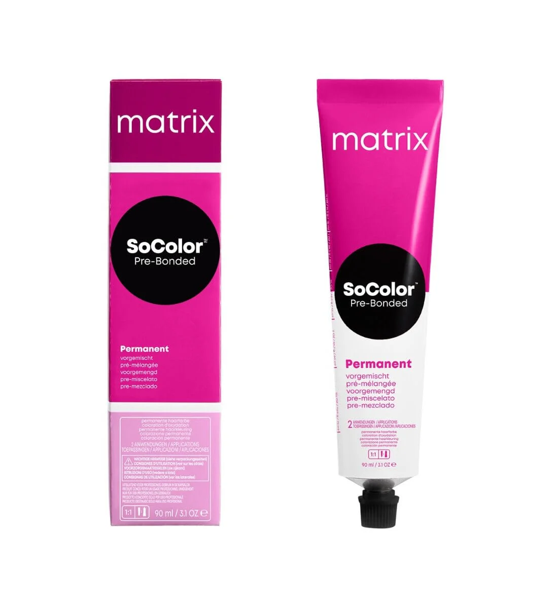 Matrix SoColor Pre-Bonded Blended tinta permanente per capelli colore 4M Mittelbraun Mokka 90 ml