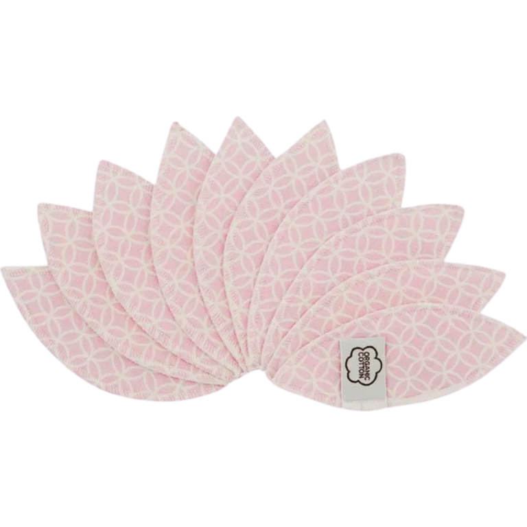 Imse Labia Pads Pink Sprinkle Compresse di cotone a forma di foglia in confezione da 10 pezzi